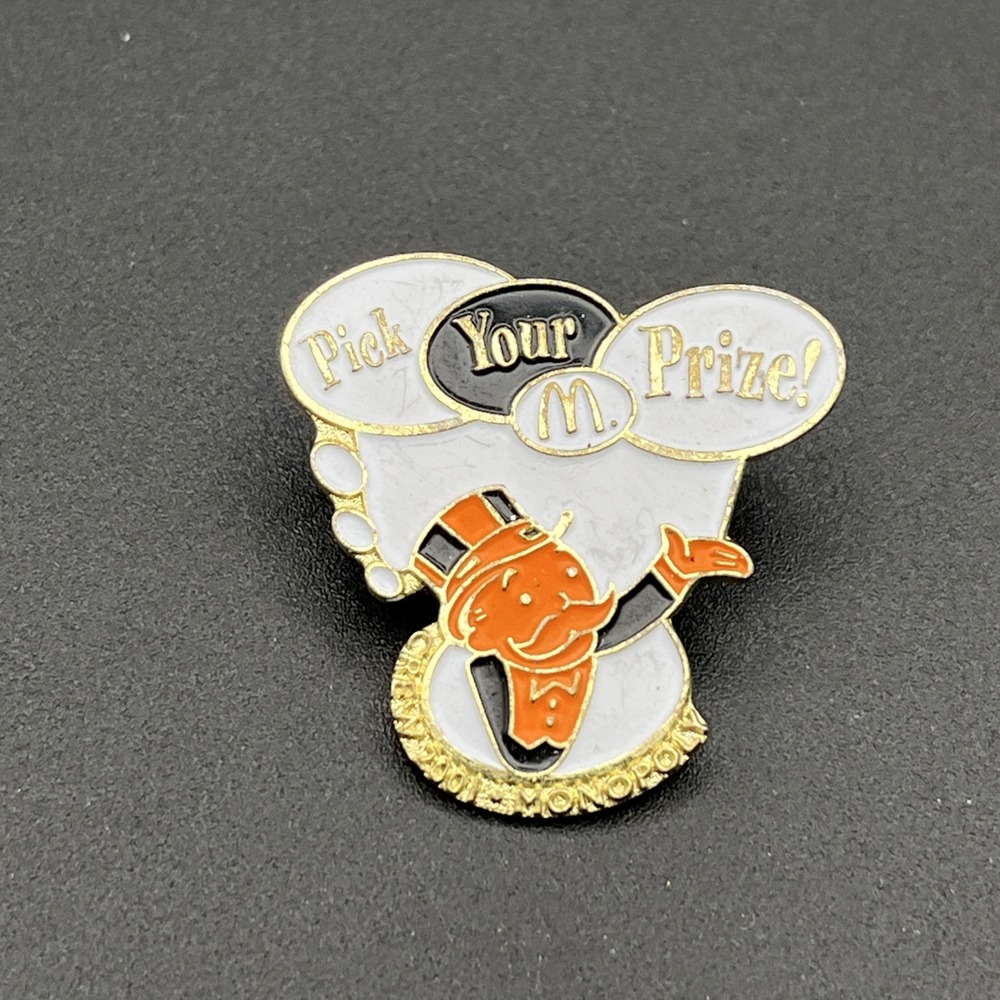 McDonald's Monopoly Game Crew 2001 "Pick Your Prize!" Employee Pin